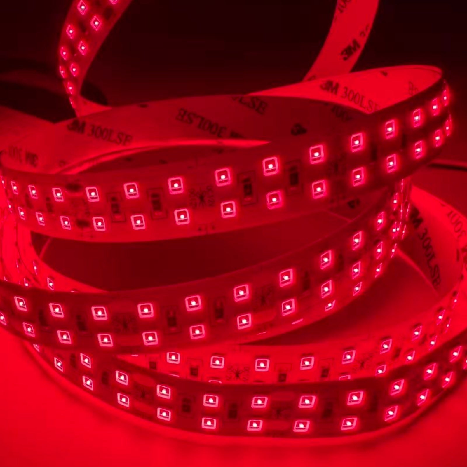 660–670nm SMD2835 DC12V Infrared LED Strip Light – Deep Red Light for Therapy & Growth, 60/120/240 LEDs/m, 5/50 Meters, IP00/IP65