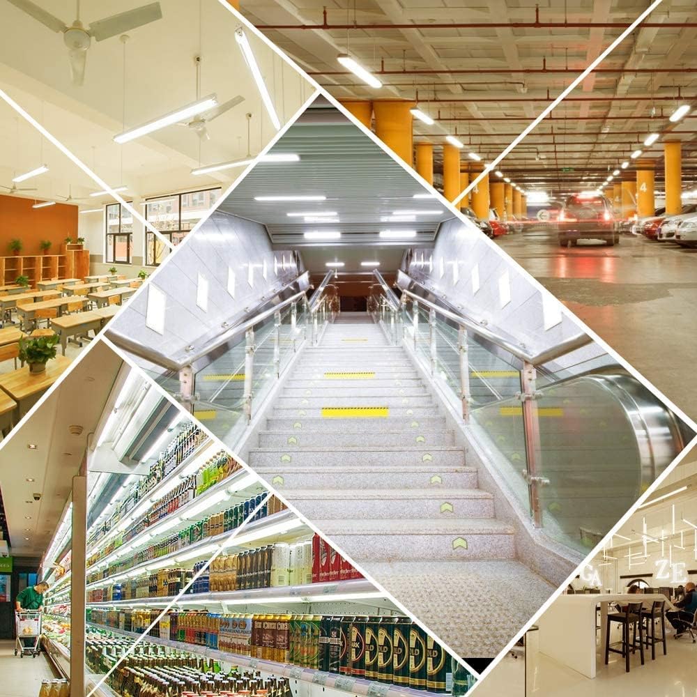 IT Series LED Shop Light – 2FT T5 Integrated Fixture | 10W | Warm/Natural/Daylight White | Linkable Utility Ceiling & Under Cabinet Tube Light | Corded Electric with Built-in On/Off Switch | 4-Pack / 10-Pack | Non-Dimmable AC90–240V