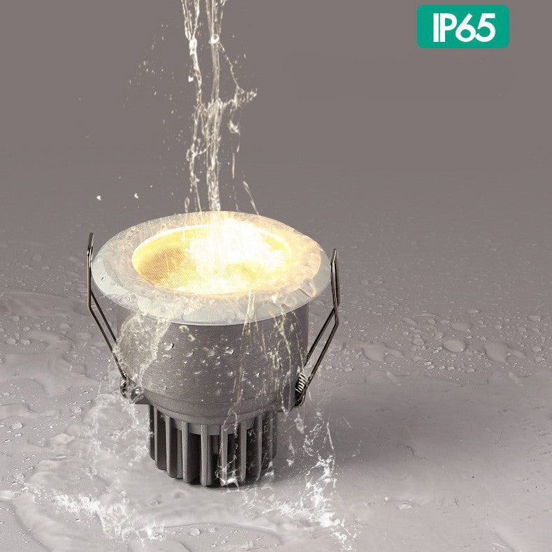 15 W, 3,8 Zoll, Coutout, wasserdicht, IP65, CRI>80, rund, LED-Downlight, dampfdicht, passend für Dusche, Sauna und Außenbeleuchtung