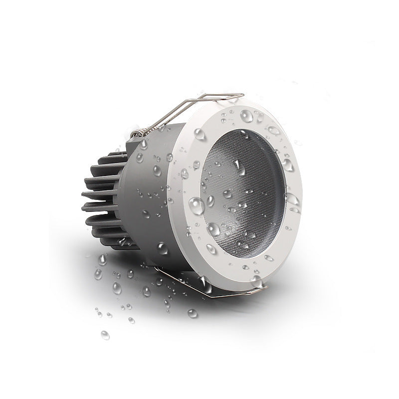 15 W, 3,8 Zoll, Coutout, wasserdicht, IP65, CRI>80, rund, LED-Downlight, dampfdicht, passend für Dusche, Sauna und Außenbeleuchtung