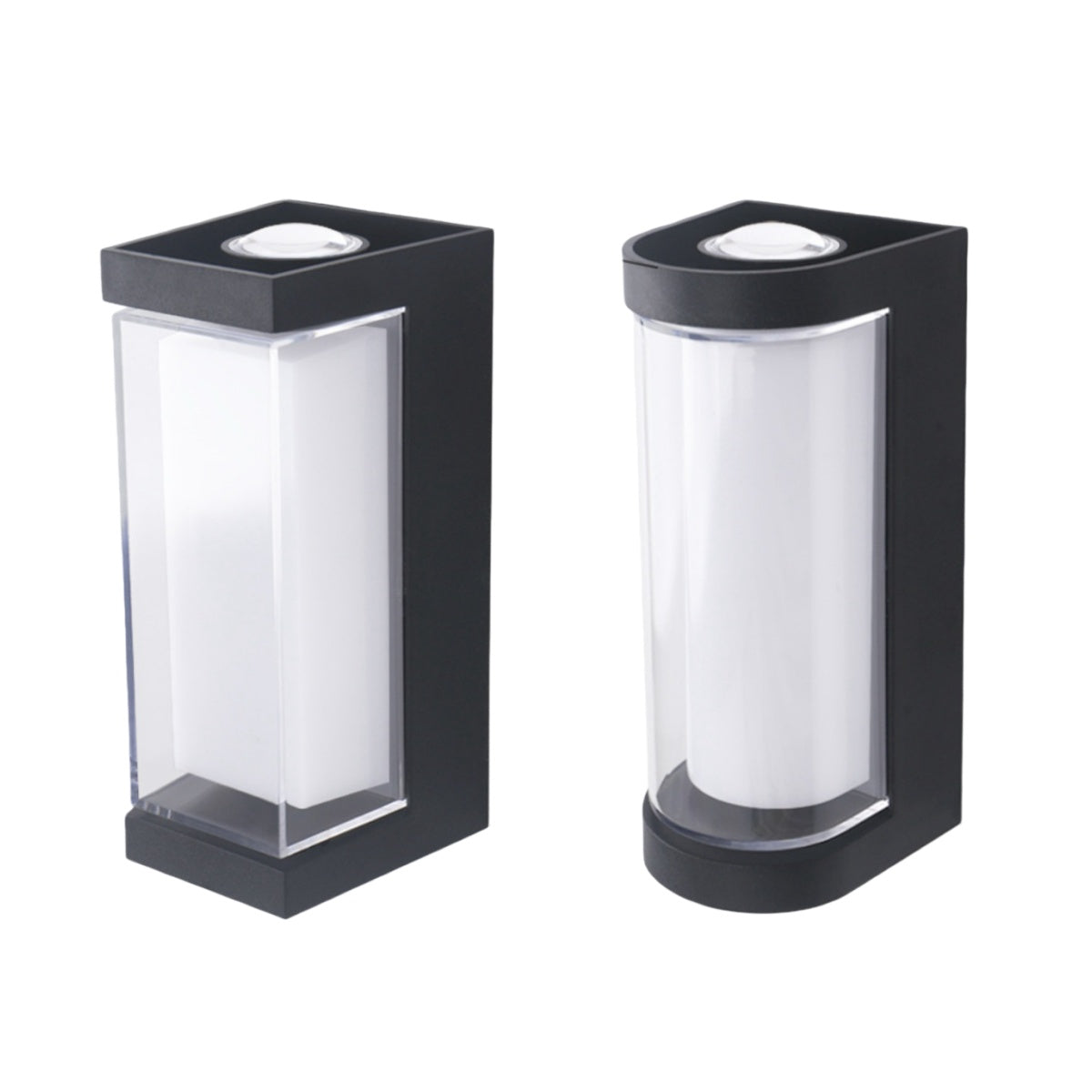 Waterproof LED Wall Light - 7W | 3000K / 6500K | Square / Round | Up & Down Outdoor Wall Sconce for Porch, Garden, Balcony & Indoor Decoration | Plastic Housing | IP65 | 4-Pack