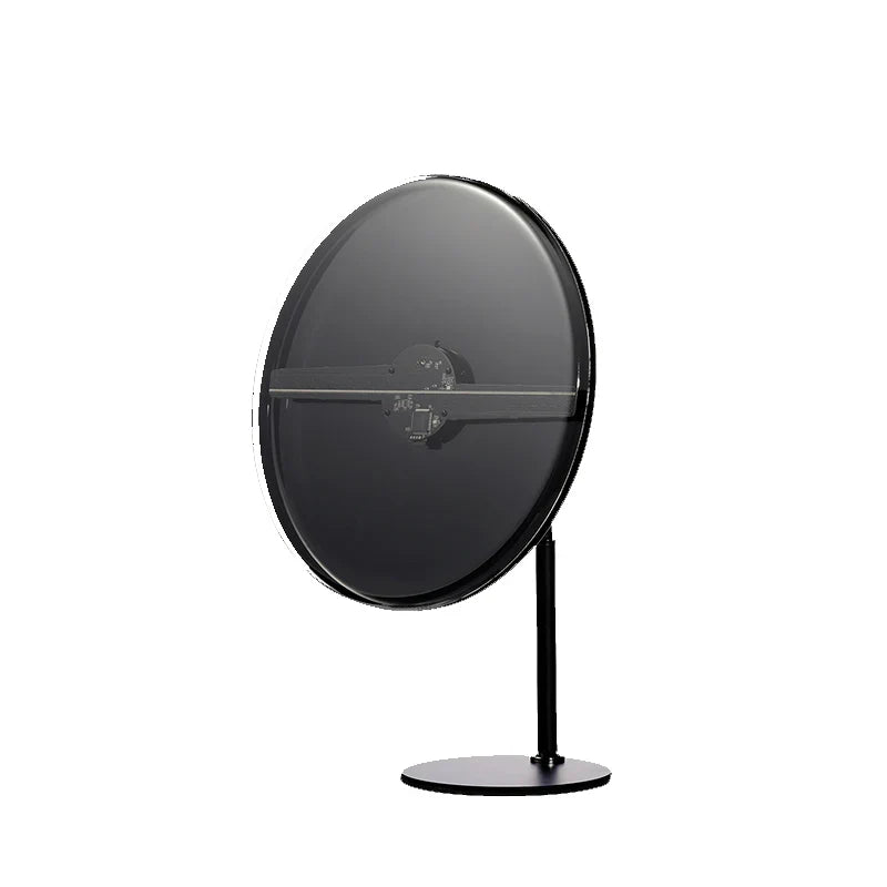 FL-AS Series 11cm to 42cm (4.3–16.5 inch) Small Size | 3D Hologram Fan LED Display | Flat Fan Asynchronous Control | Hologram Display Fan | Desktop Stand with Transparent Protective Cover | 2 Blades