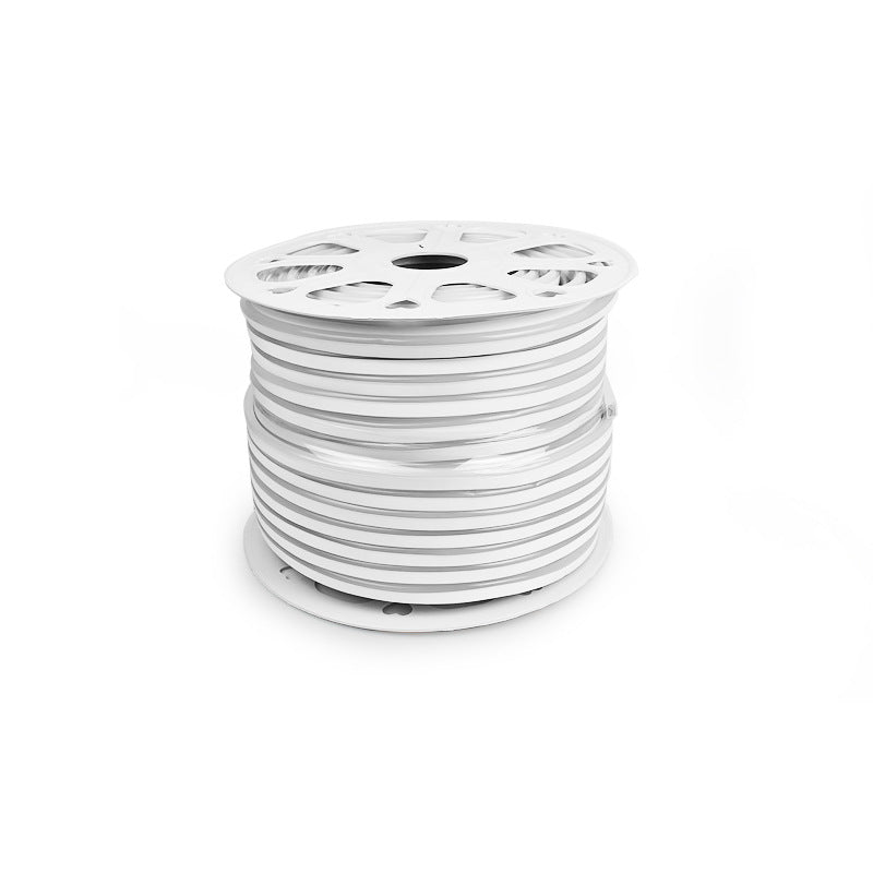 High Voltage Single Color LED Neon Rope Light - 8x16mm | SMD2835 120LEDs/m | AC110V / 220V Flexible Neon LED Strip | IP65 Waterproof Cuttable Neon Flex for Indoor & Outdoor Decoration | with Power Plug | 10/50M