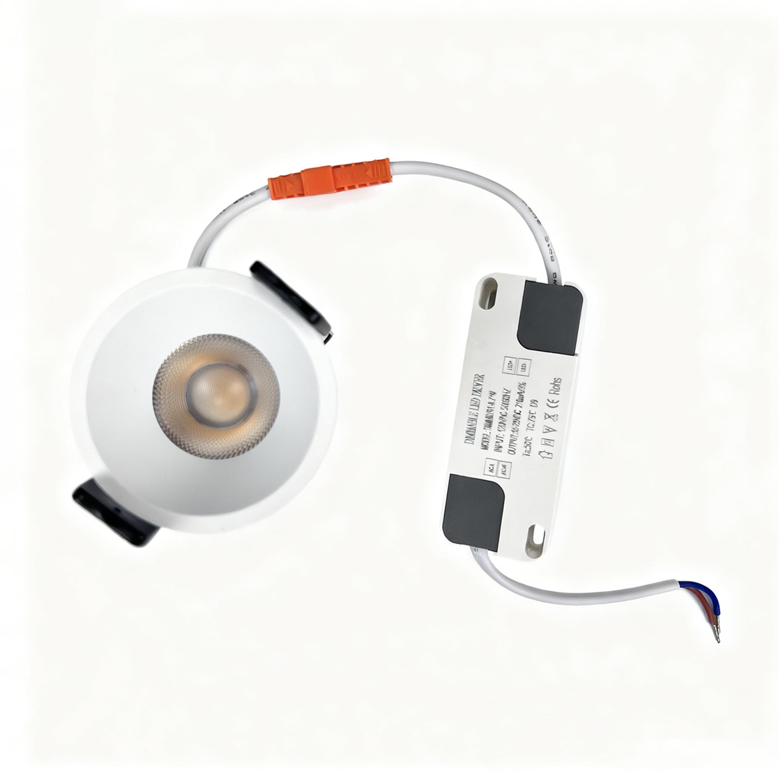 4er-Pack Low Profie LED-Downlight 3W/5W/7W/12W/15W/18W/24W CRI80 Anti-Fog Deckeneinbauleuchte mit festem Kopf
