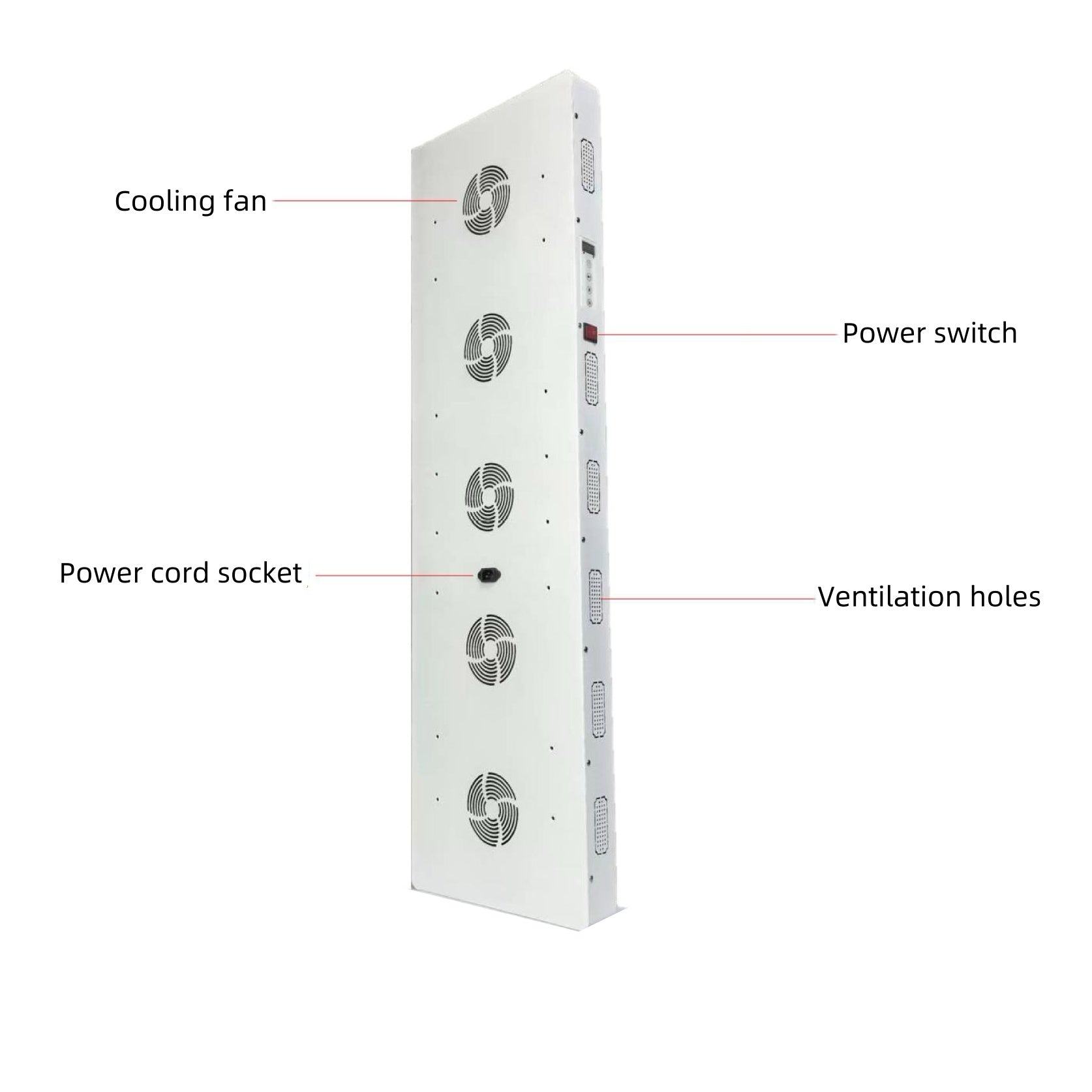 AL-PRO4000 Red LED Light Therapy Panel with Electrical Mobile Stand, 1000W Deep Red 660nm & Near Infrared 850nm LED Light Therapy
