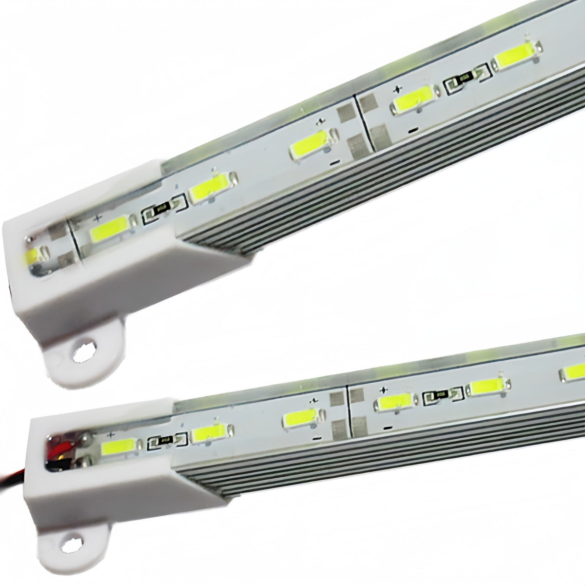 DC12V Aluminum Channel Rigid LED Strip Light - 14x7mm | SMD5730 72LEDs/M | 0.5M / 1M | Warm White / Daylight White | IP65 Waterproof | for Indoor & Outdoor Lighting | 10 / 50PCS