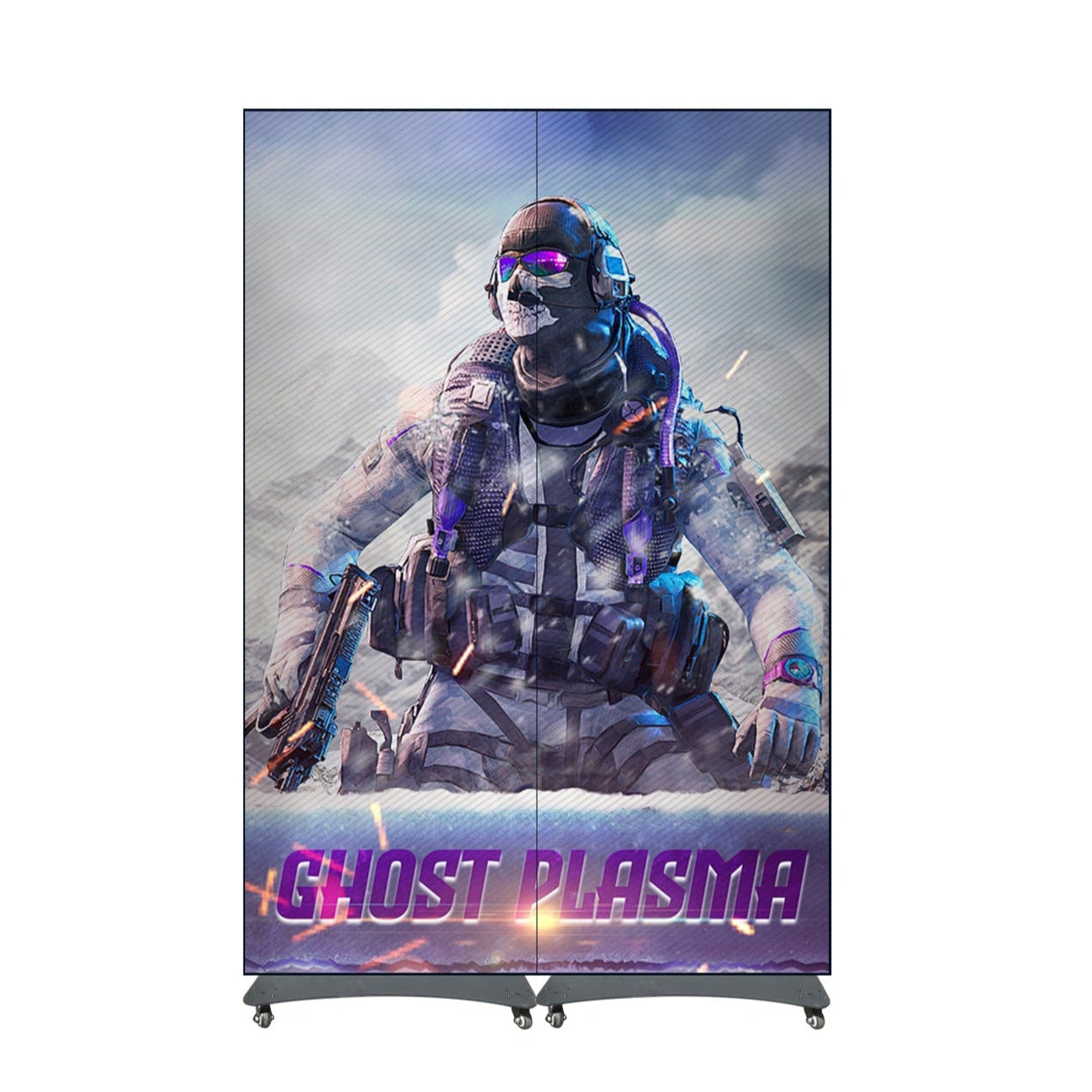 Écran LED d'affichage à épissure série EP-S | 640 × 1920 mm, intérieur, enfichable | P2,5 / P1,86 / P1,53 / P1,25 | Couvercle acrylique 