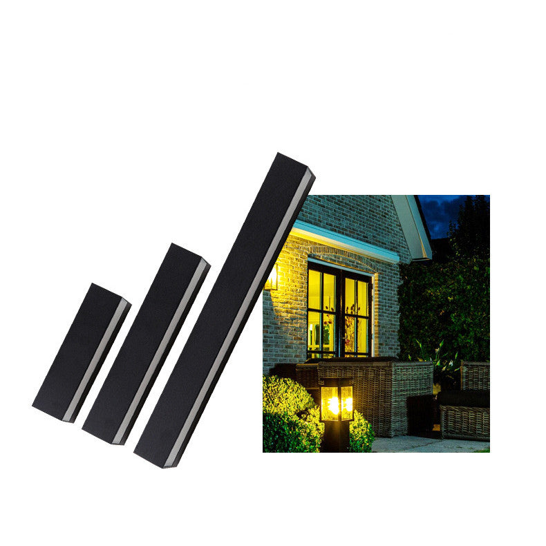Outdoor LED Wall Light, Long Black Aluminum LED Wall Sconce - 12W / 18W / 28W | 3000K / 6000K | IP65 Waterproof Square Aluminum Wall Lamps