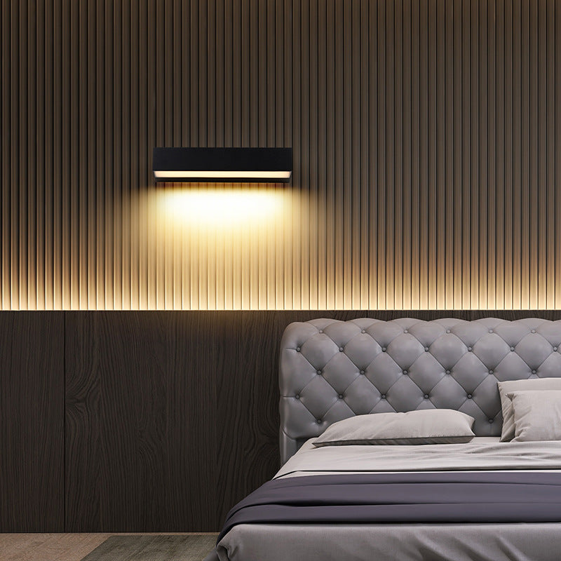 Outdoor LED Wall Light, Long Black Aluminum LED Wall Sconce - 12W / 18W / 28W | 3000K / 6000K | IP65 Waterproof Square Aluminum Wall Lamps