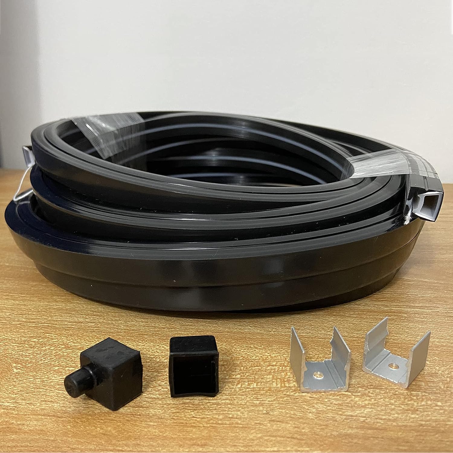 Neon Light Housing – S1616 Black | 16x16mm Silicone LED Channel System | IP67 Waterproof | 10mm PCB Width | 164FT/50M
