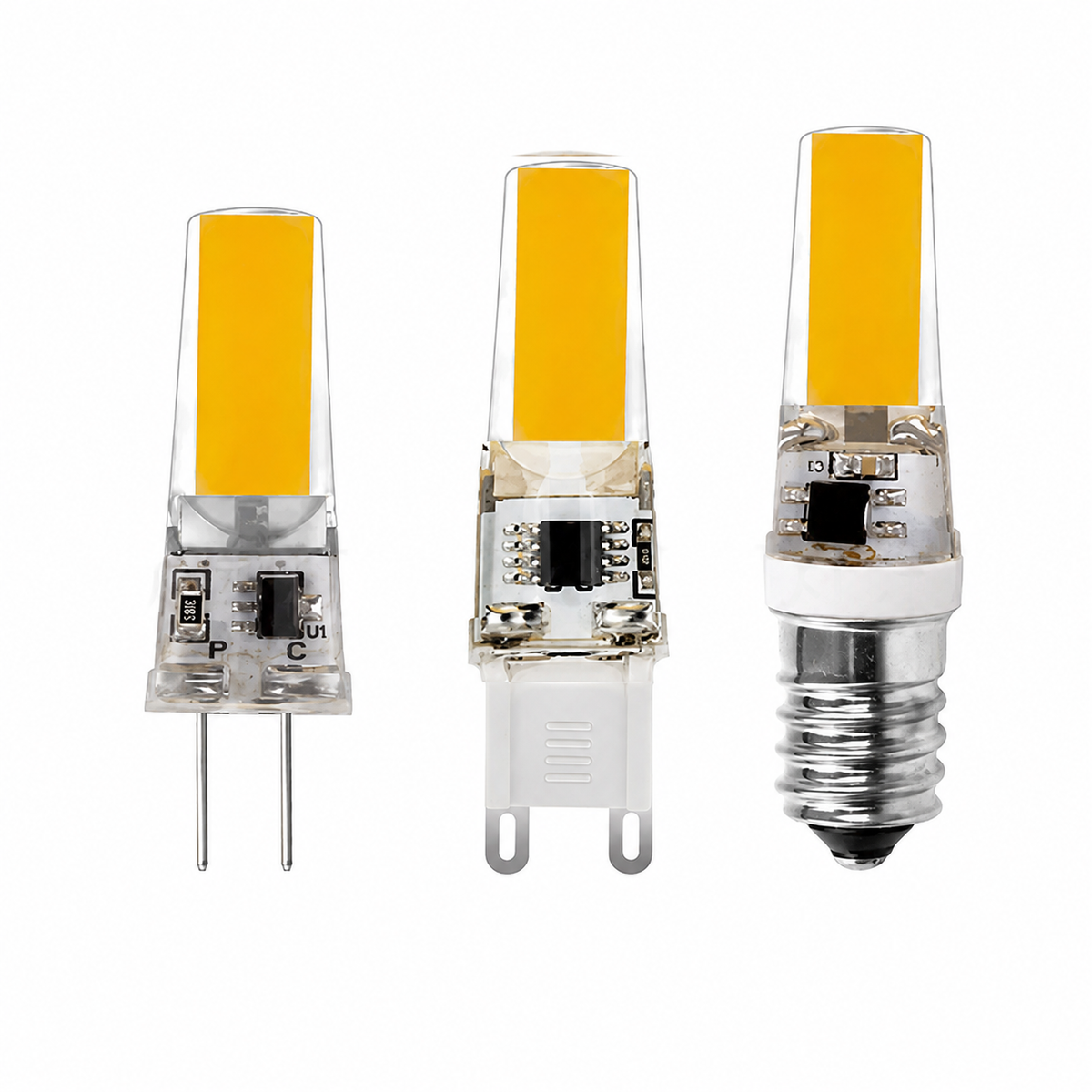 10PCS Pack 110V 220V AC Traic Dimmable 3W G4 E14 COB 2508 LED Light Bulb