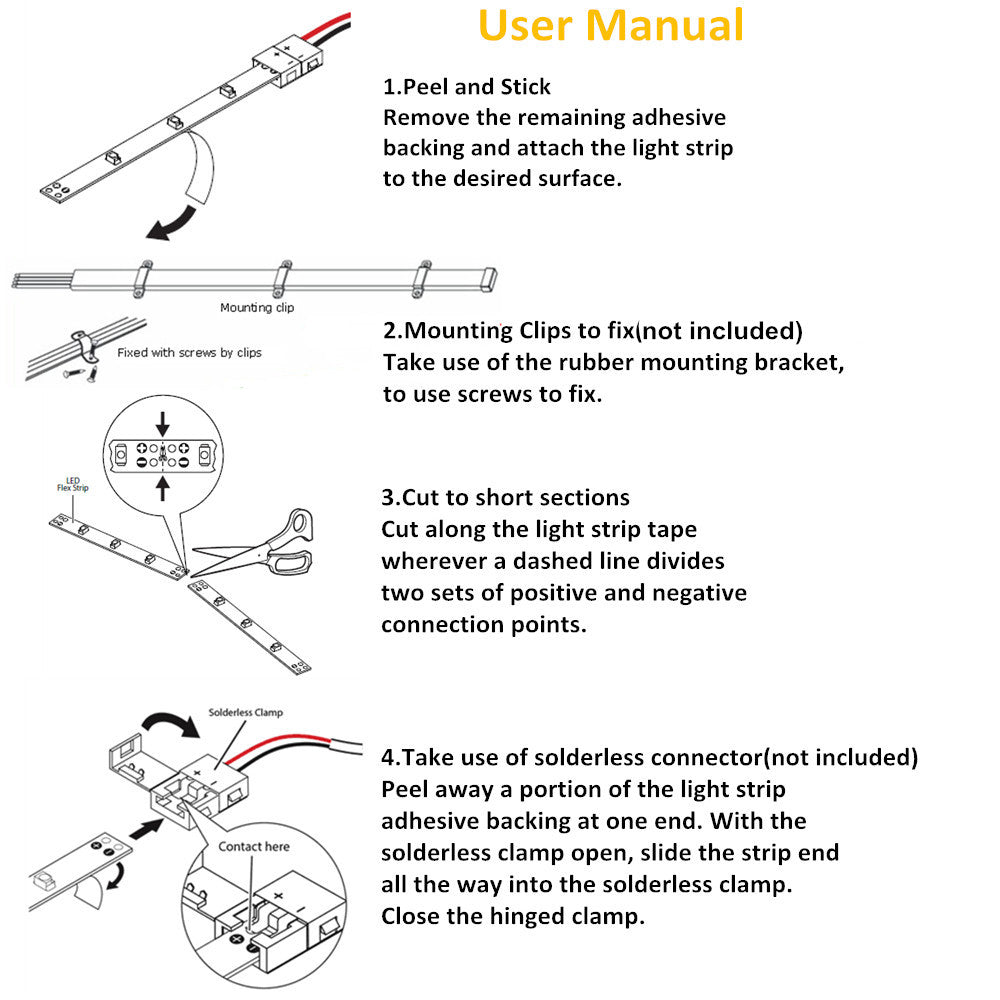 DC12V SMD5050 Full Spectrum LED Strip Light - CRI 97+ | 300 LEDs (60 LEDs/M) | 2700K / 3000K / 4000K / 5500K / 6500K | 12W/M | 10mm PCB | CRI 97+ | IP00 / IP67 | for Mirror, Kitchen Cabinet, Bedroom
