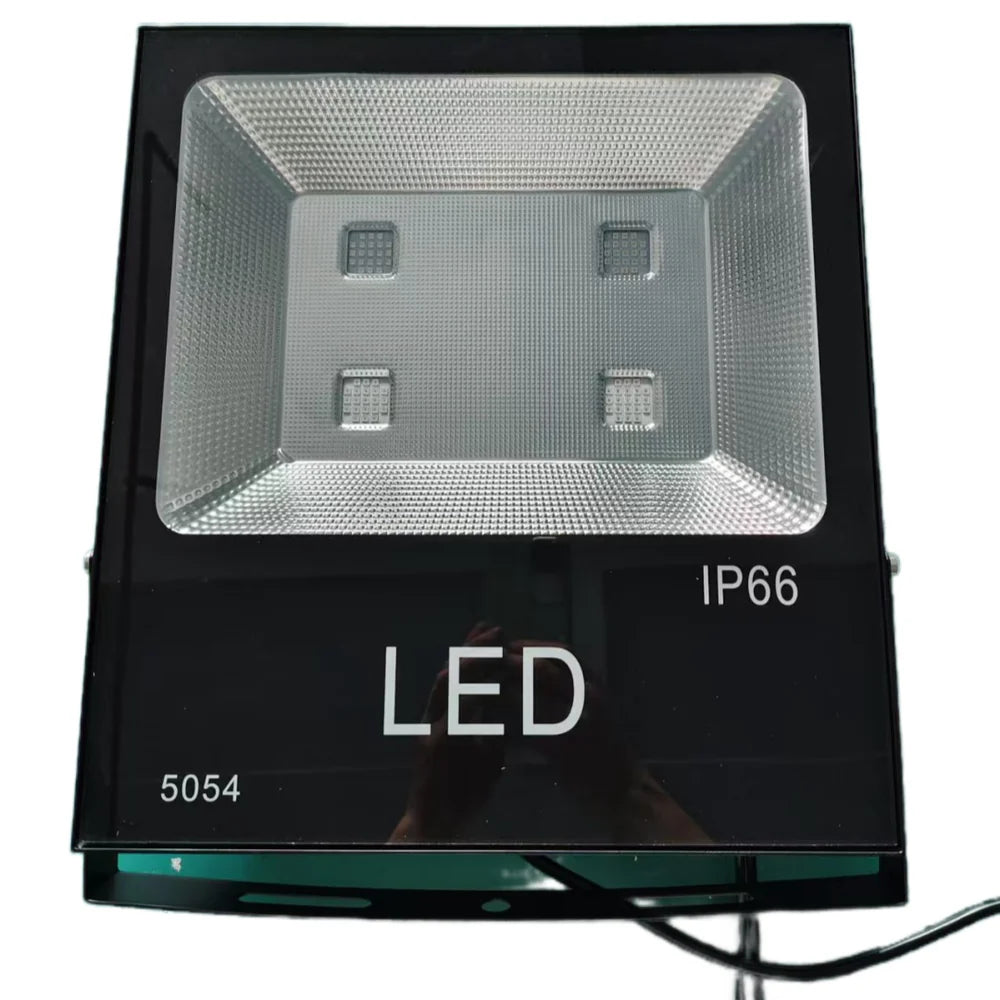 Projecteur LED RGB DMX512 100 W AC110-220 V, éclairage mural d'extérieur IP66, boîtier en aluminium noir, verre trempé, éclairage de sécurité haute luminosité, éclairage de tunnel, lampe de jardin, de paysage et de pelouse