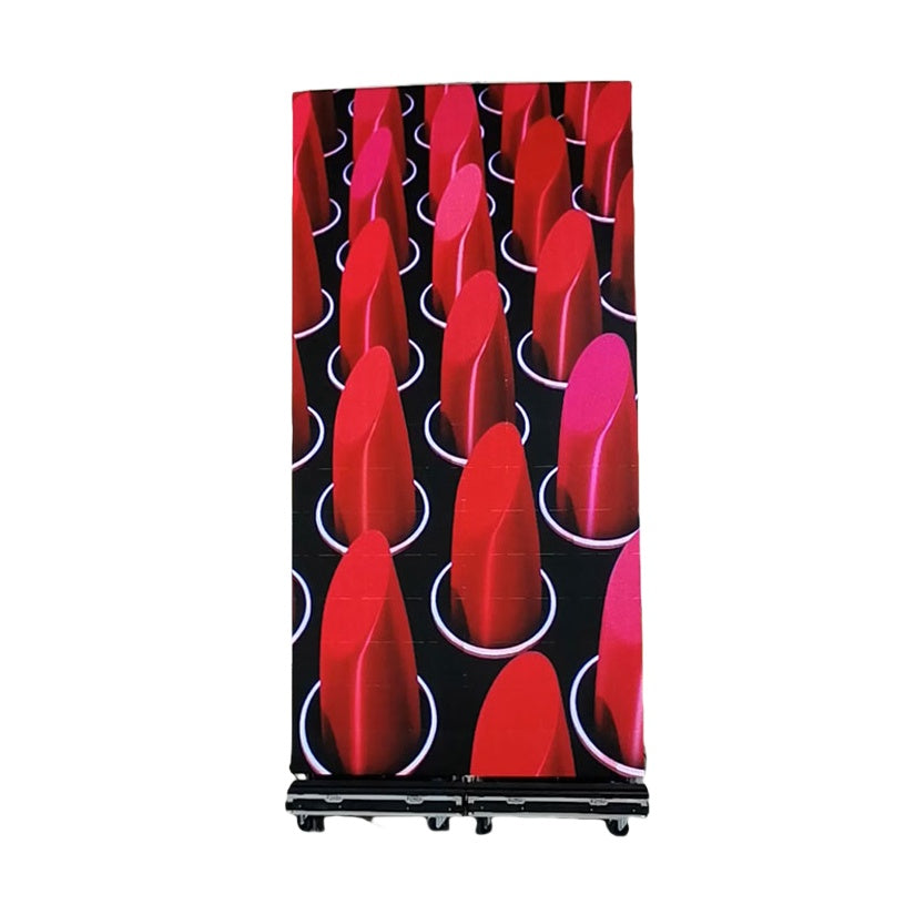 Affiche LED pliable et relevable série EP-M | Kit d'affichage intérieur 1 x 4 m | P3,9 mm | Télécommande et valise à roulettes