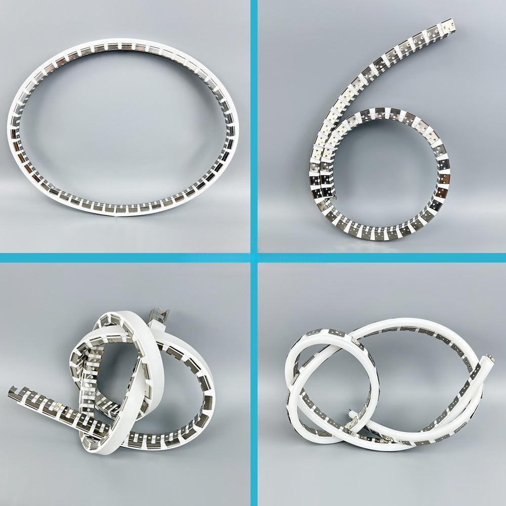 5Meters Flexible Mounting Clip Slot Bendable Frame Mounting Slot for Flexible Silicone Tube Housing for LED Light Strips