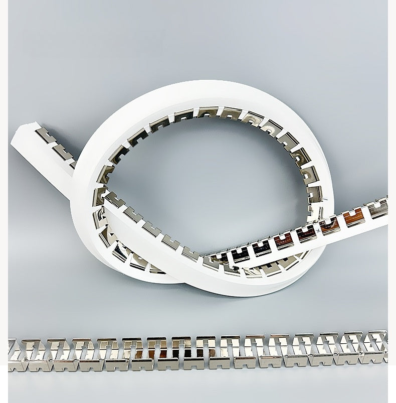 5Meters Flexible Mounting Clip Slot Bendable Frame Mounting Slot for Flexible Silicone Tube Housing for LED Light Strips