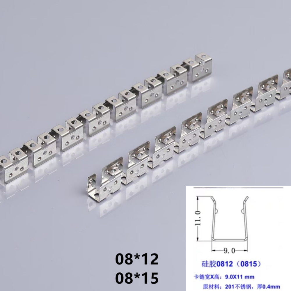 5Meters Flexible Mounting Clip Slot Bendable Frame Mounting Slot for Flexible Silicone Tube Housing for LED Light Strips