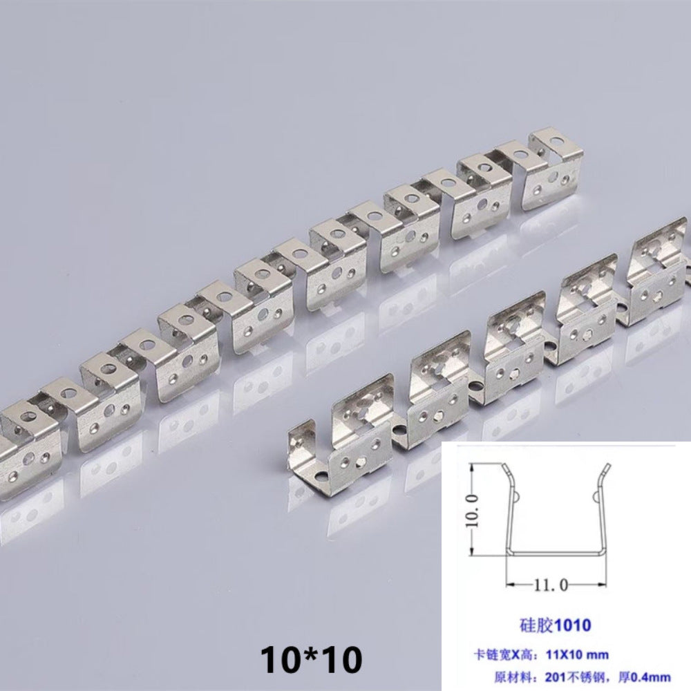 5Meters Flexible Mounting Clip Slot Bendable Frame Mounting Slot for Flexible Silicone Tube Housing for LED Light Strips