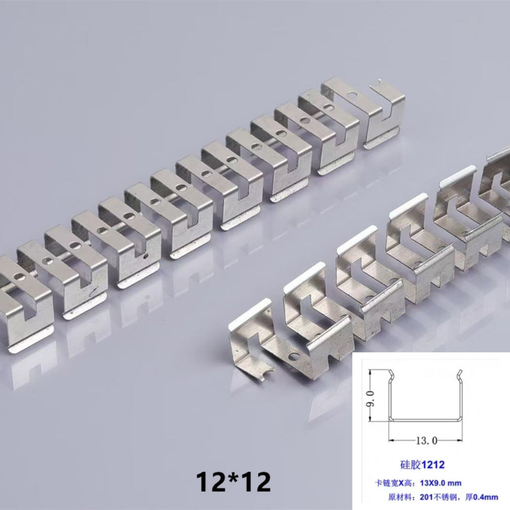 5Meters Flexible Mounting Clip Slot Bendable Frame Mounting Slot for Flexible Silicone Tube Housing for LED Light Strips