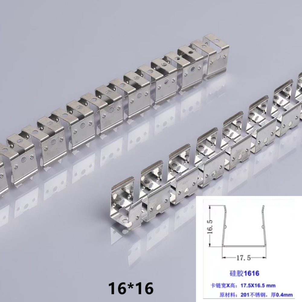 5Meters Flexible Mounting Clip Slot Bendable Frame Mounting Slot for Flexible Silicone Tube Housing for LED Light Strips