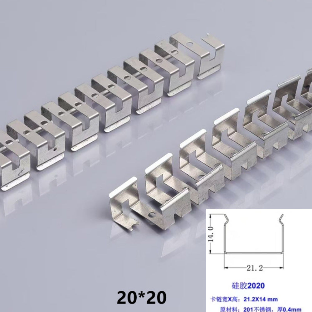 5Meters Flexible Mounting Clip Slot Bendable Frame Mounting Slot for Flexible Silicone Tube Housing for LED Light Strips