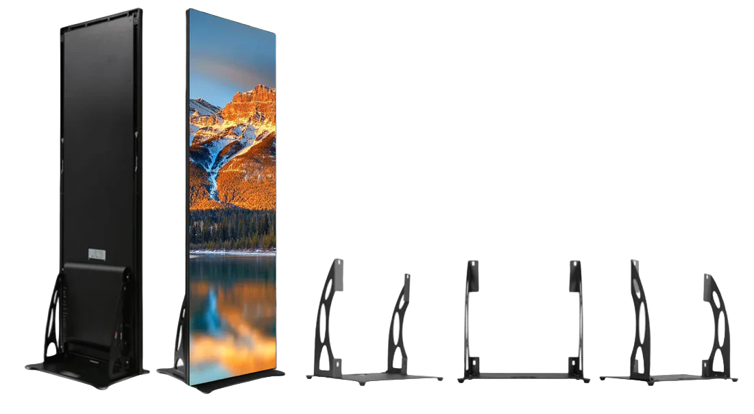 EP‑B Serie P2.5 / 2er-Pack LED-Posterdisplay 640×1920 mm für Messen &amp; Einzelhandel