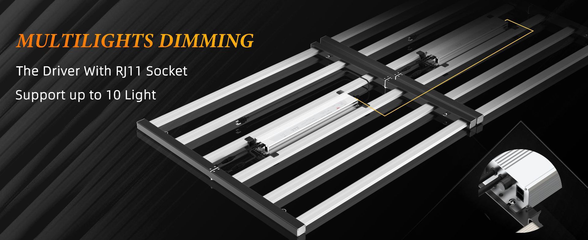 ES Series Foldable Commercial LED Grow Light 240W / 360W / 480W / 720W – Full Spectrum, Foldable Bar Design