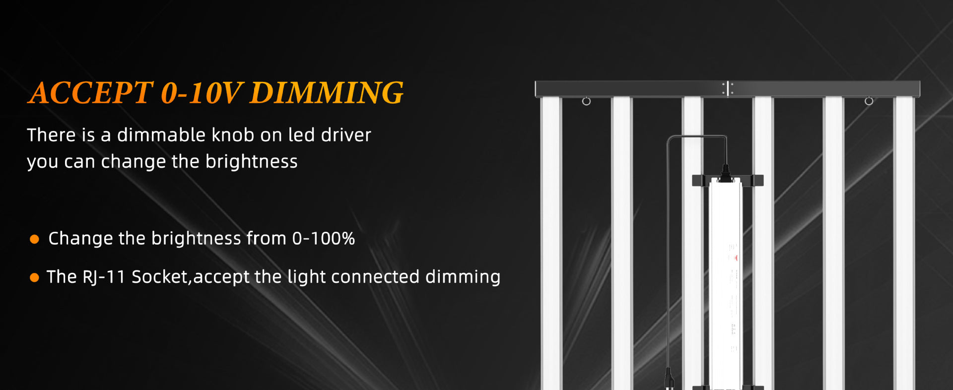 ES Series Foldable Commercial LED Grow Light 240W / 360W / 480W / 720W – Full Spectrum, Foldable Bar Design