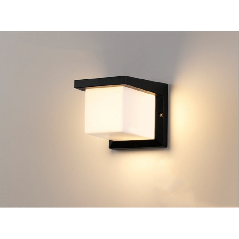 Cube Waterproof LED Wall Light – 18W | 3000K / 4000K / 6000K | Black Housing | Up & Down Outdoor Wall Sconce for Porch, Garden, Balcony & Indoor Decoration | Aluminum Housing | IP65 | 2-Pack