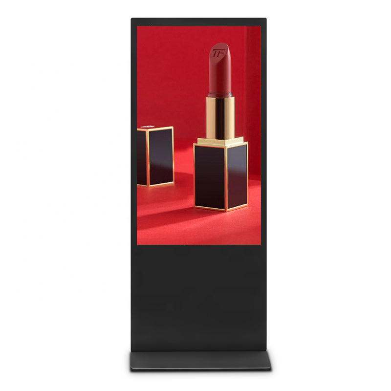 50‘’ Indoor Single-Sided Floor-Standing LCD Advertising Koisk with Wheel Stand | Android RK3568 2GB+16GB | Non-Touch / Infrared / Capacitive Touch | CMS Preinstalled