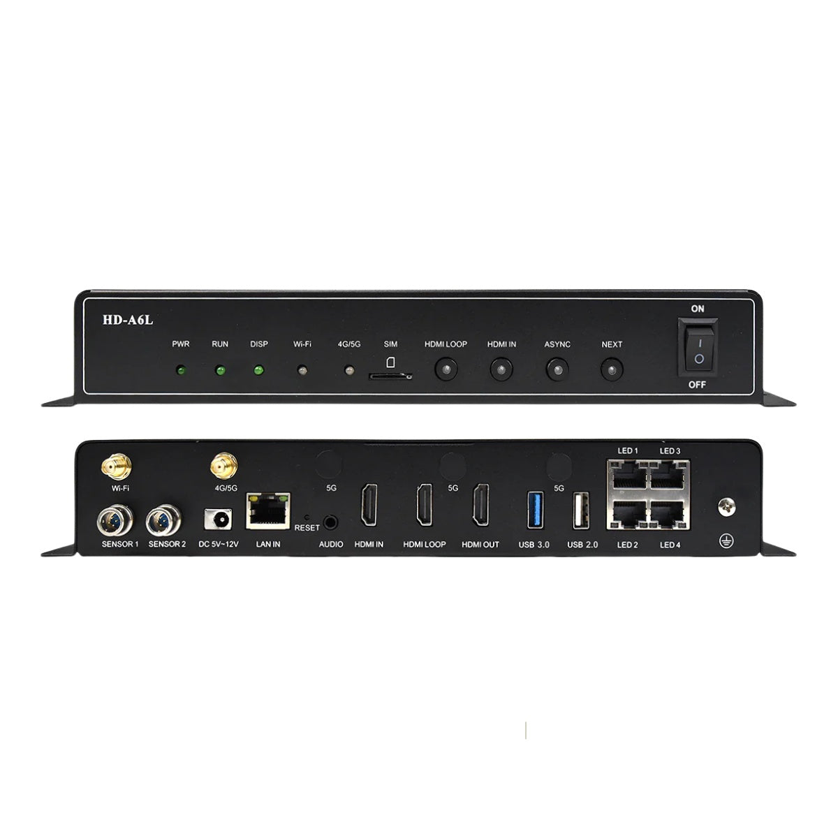 Huidu HD-A6L Sendebox – 1,3 Millionen Pixel | Dual-Mode-LED-Controller mit Multi-Window-Ausgang und HDMI-Videoeingang für LED-Bildschirme 