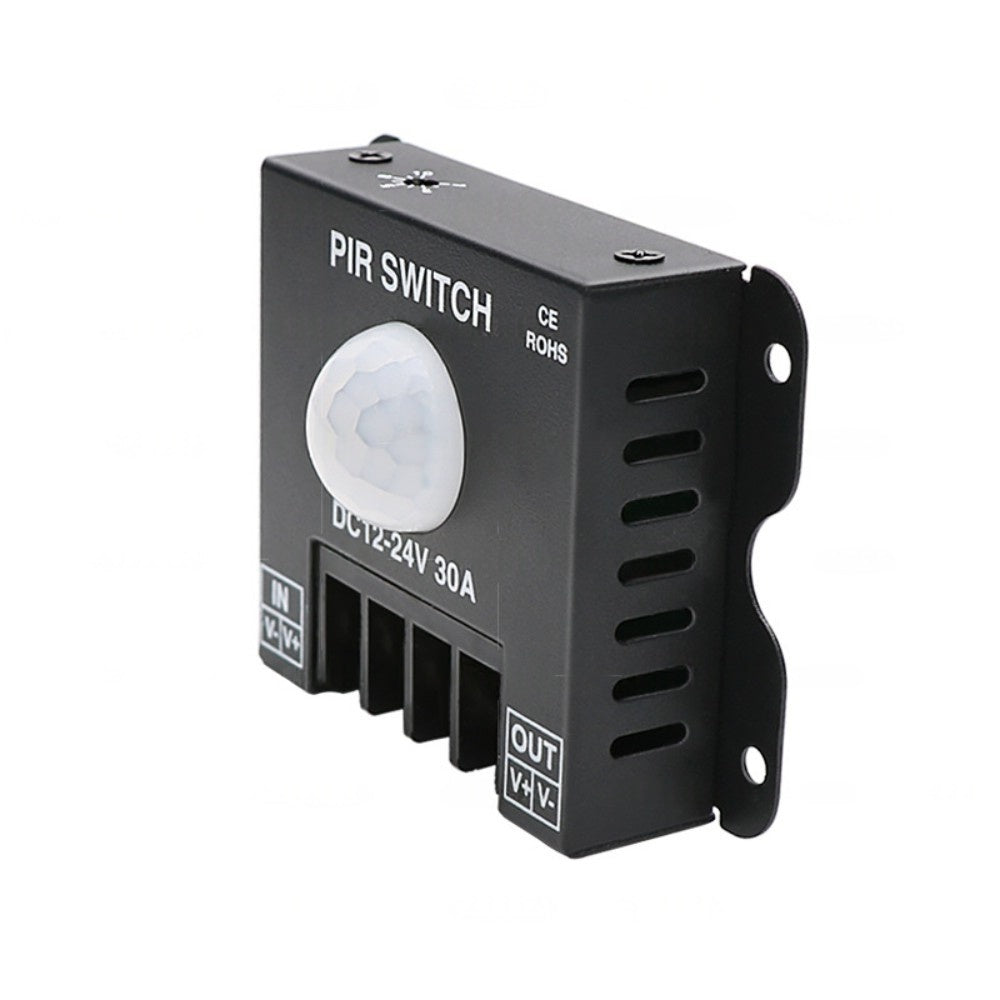 Interrupteur à détecteur de mouvement 12 V-24 V 30 A pour bandes lumineuses LED