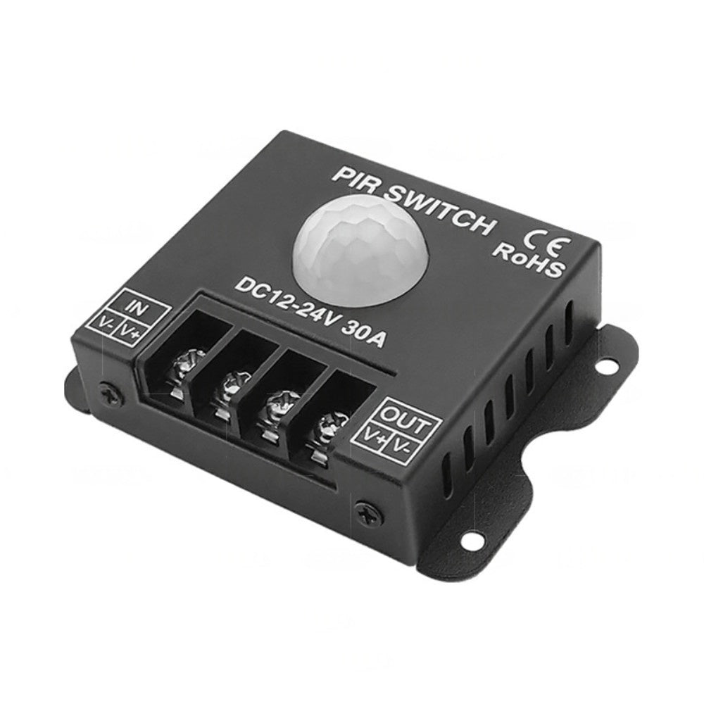 Interrupteur à détecteur de mouvement 12 V-24 V 30 A pour bandes lumineuses LED