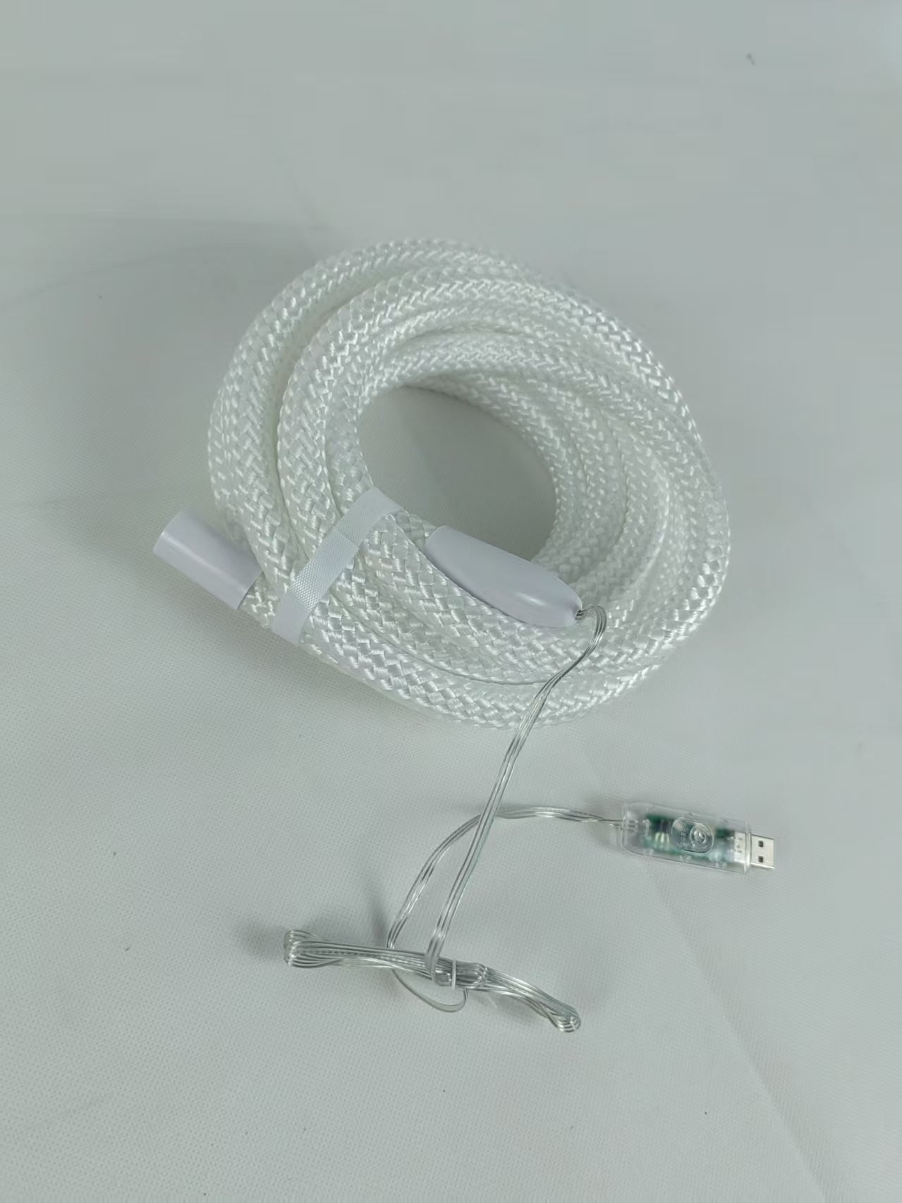 Bande lumineuse LED néon 360°, aspect tissé, couleur RVB, étanche, flexible