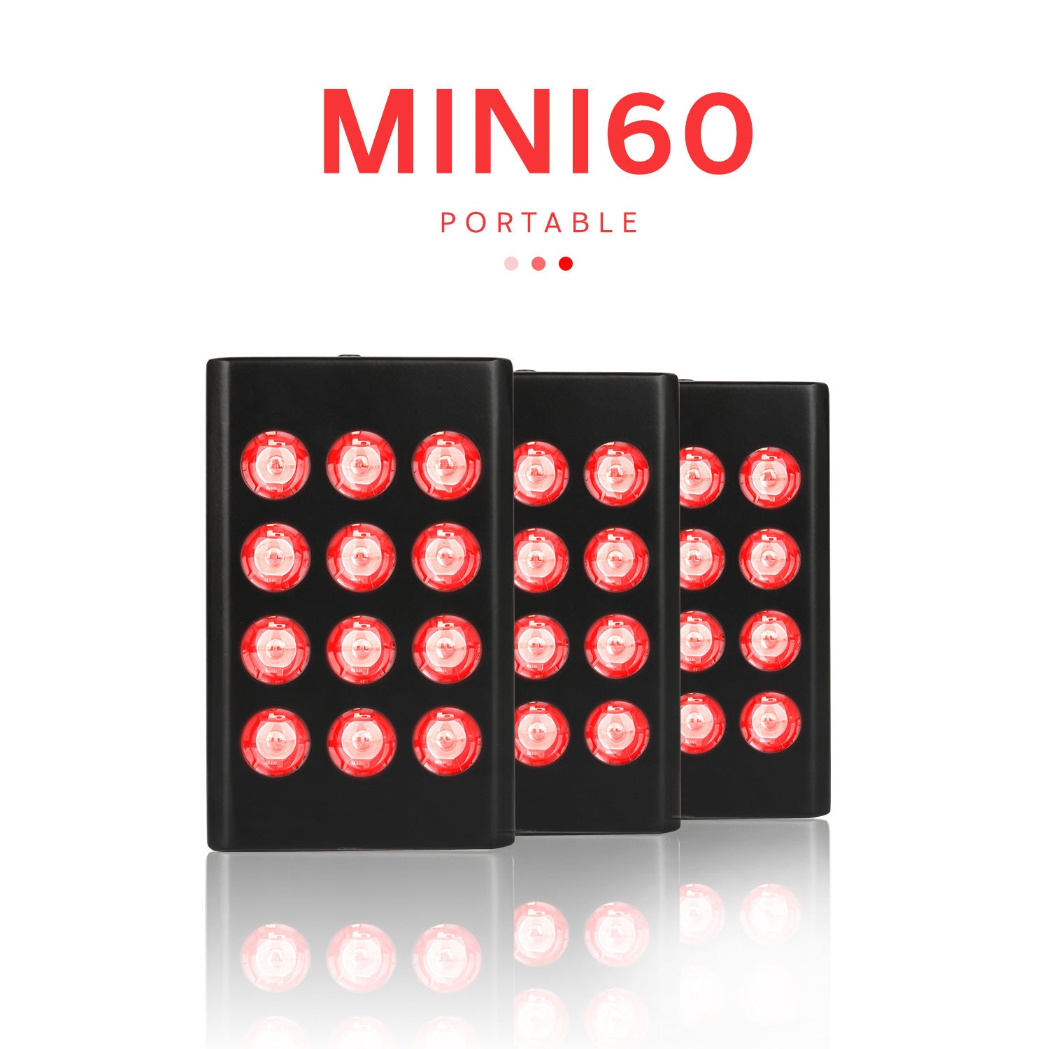Lampe LED rouge rechargeable MINI60 à double puce