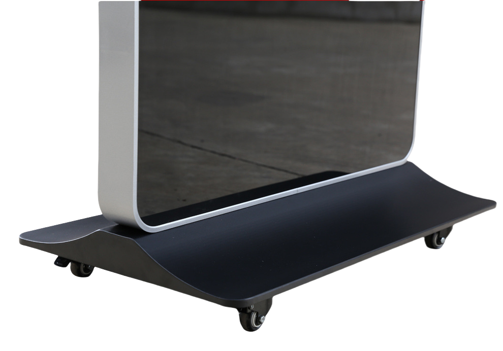 43‘’ Dual-Sided Indoor Floor-Standing LCD Advertising Display with Wheel Stand | Android RK3568 2GB+32GB | No Touch | CMS Preinstalled