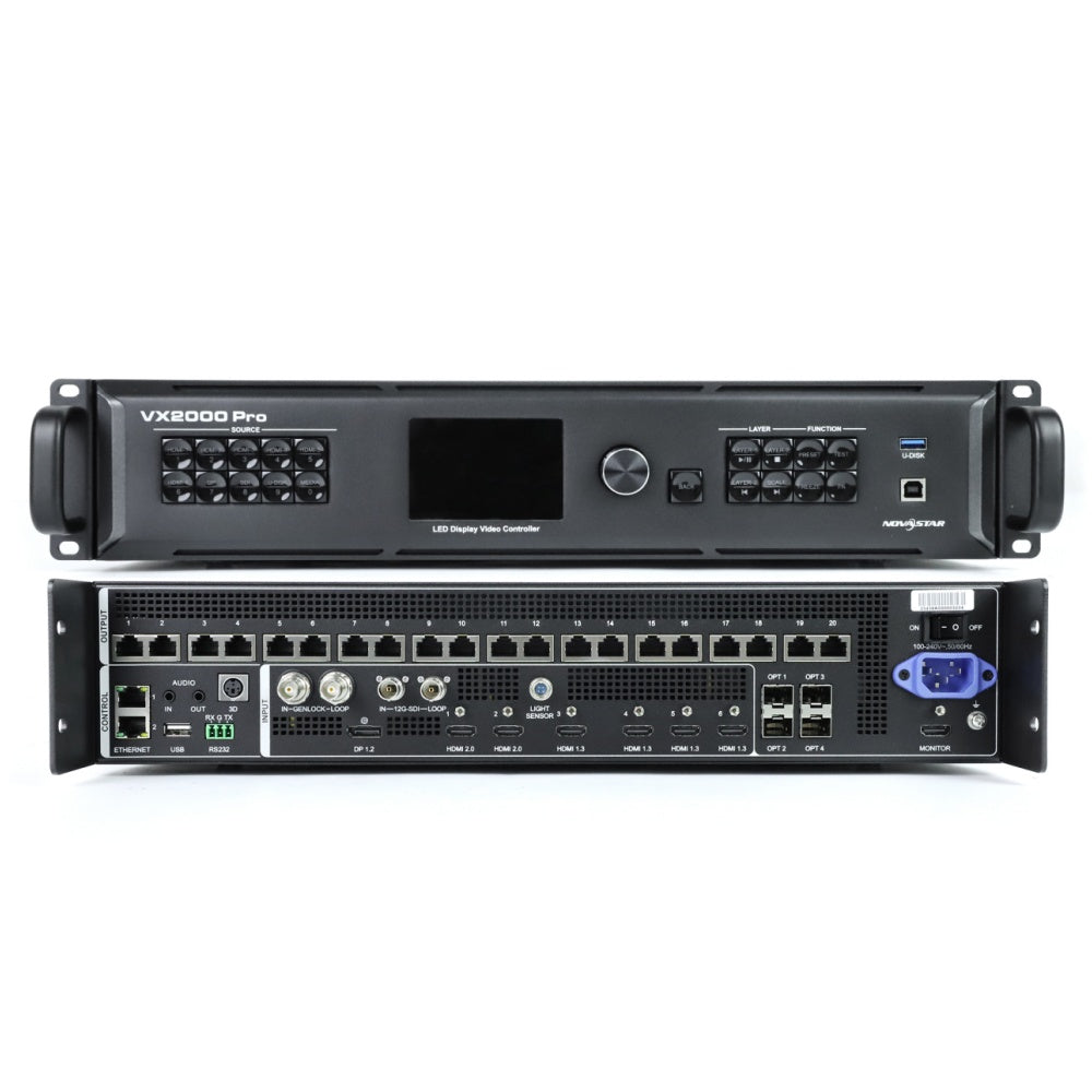 NovaStar VX2000 PRO Video Processor – 13 Million Pixels | Flagship 4K HDR Multi-Channel Video Processor for LED Display Screens