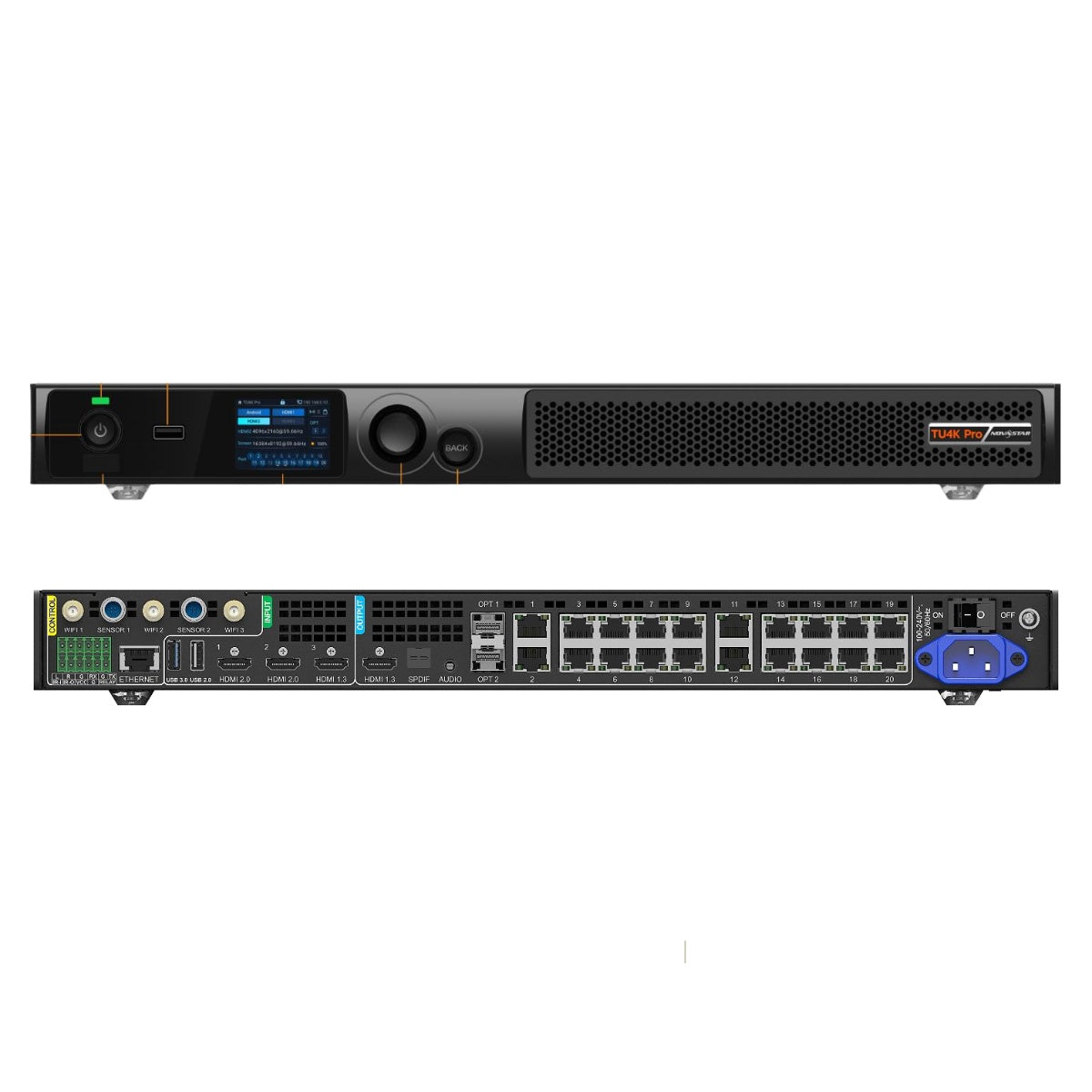 NovaStar TU4K PRO Asynchroner Controller – 13 Millionen Pixel | All-in-One-Ultra-4K-Multimodus-Steuerbox für LED-Bildschirme