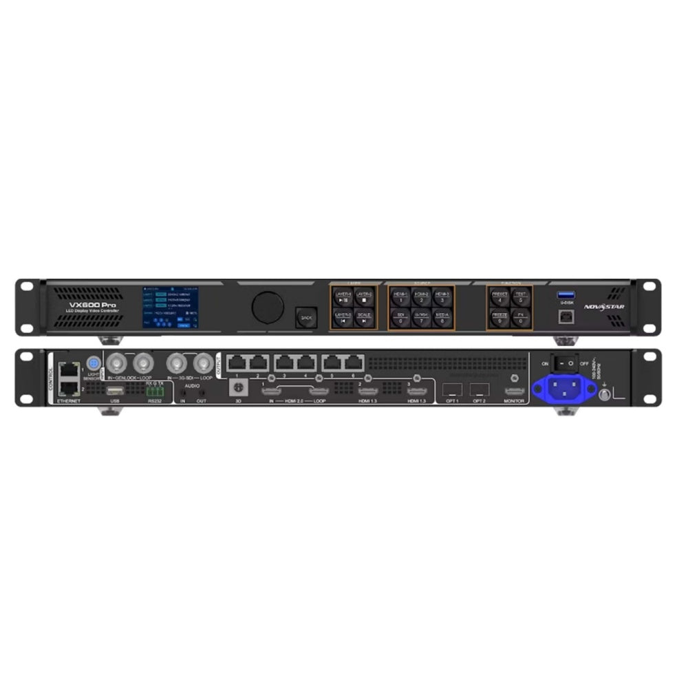 NovaStar VX600 PRO Video Processor – 3.9 Million Pixels | Multi-Input 4K Video Processor with Advanced Scaling for LED Display Screens