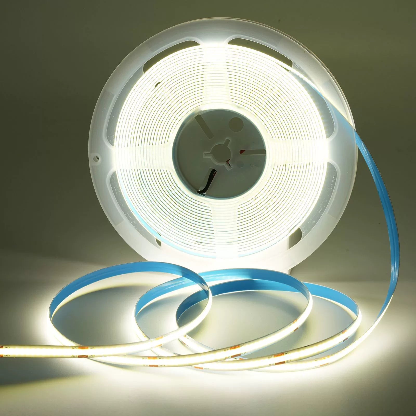10MM Wide COB Flexible LED Strip Light - 12V / 24V | 528 LEDs/M | 3000K / 4000K / 6500K  | 10mm PCB | CRI 90+ | Dot-Free Continuous Lighting | Non-Waterproof | for Cabinets,Kitchen Office Lighting | 5/50M