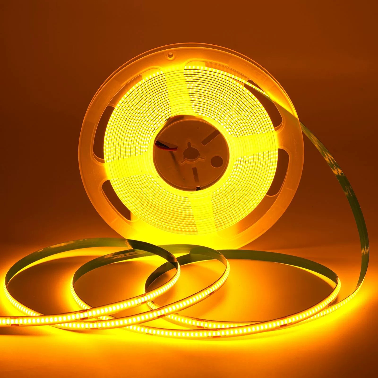 5MM Wide COB Flexible LED Strip Light - 12V / 24V | 384 LEDs/M | 3000K / 4000K / 6500K / Red / Blue / Green / Pink / Yellow | 5mm PCB | CRI 90+ | Dot-Free Continuous Lighting | Non-Waterproof | for Cabinets,Kitchen Office Lighting | 5/50M