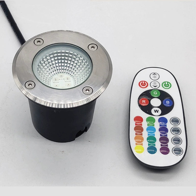 Low Voltage RGBWW Inground LED Well Lights – 6W | RGB + 3000K Warm White | DC 12V–24V | IP65 Waterproof | Outdoor Landscape & Ground Lighting for Garden, Yard & Driveway | 6 / 8-Pack