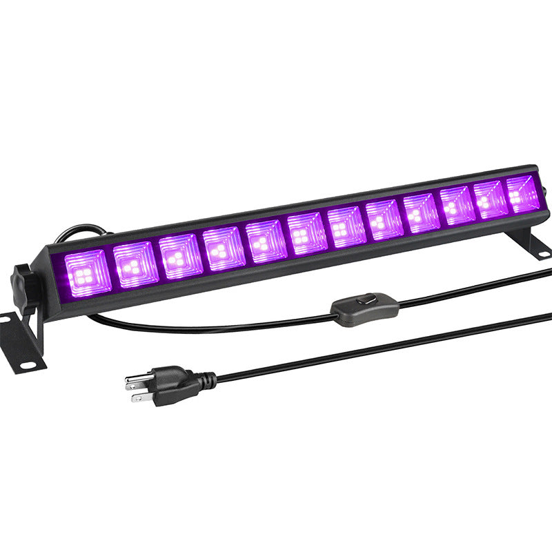 36W UV LED Wall Washer Light – 395–400nm Black Light | AC110V / AC220V | Plug-in with On/Off Switch | Fluorescent Effect for Stage, Party & Event Lighting | 1 / 2-Pack