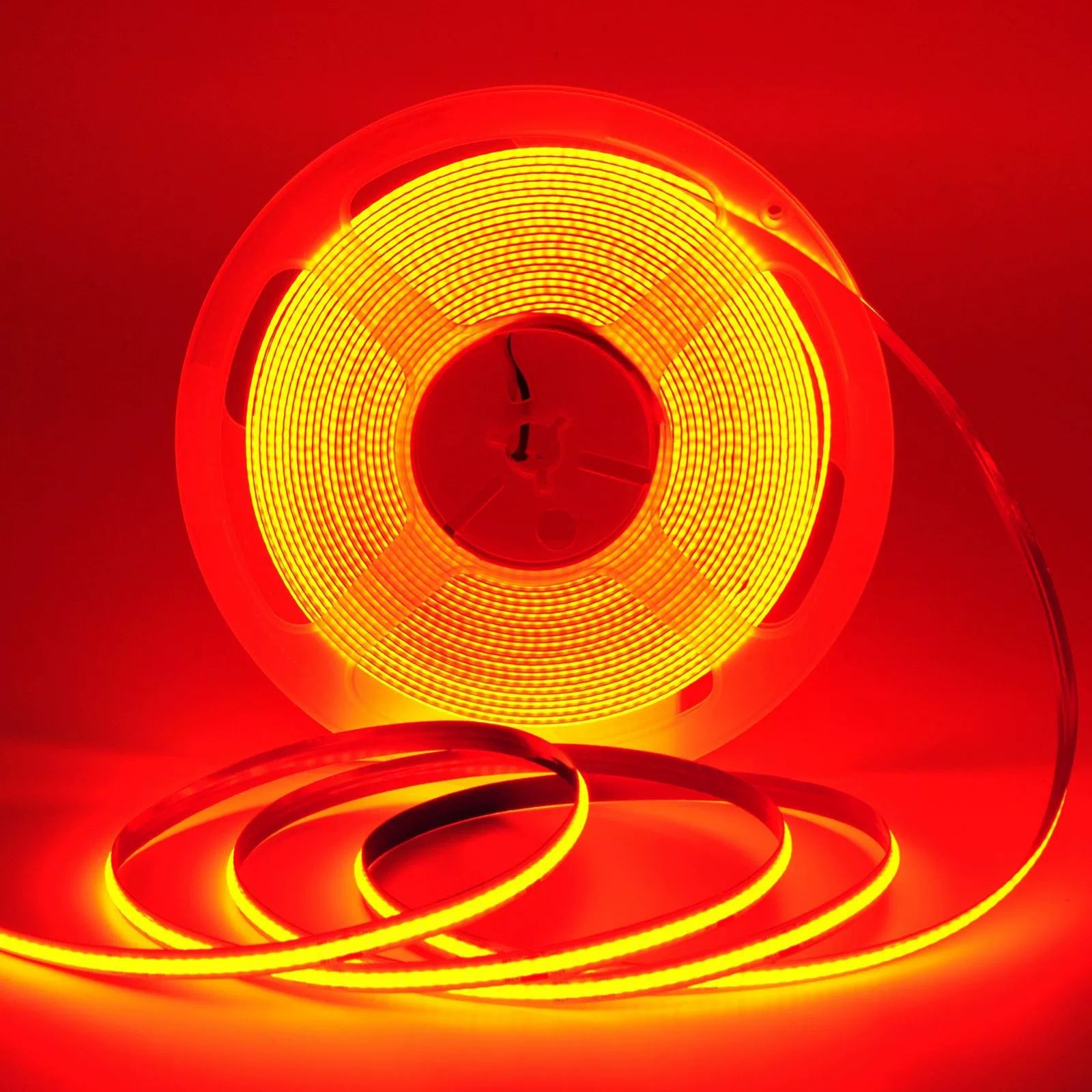 5MM Wide COB Flexible LED Strip Light - 12V / 24V | 384 LEDs/M | 3000K / 4000K / 6500K / Red / Blue / Green / Pink / Yellow | 5mm PCB | CRI 90+ | Dot-Free Continuous Lighting | Non-Waterproof | for Cabinets,Kitchen Office Lighting | 5/50M