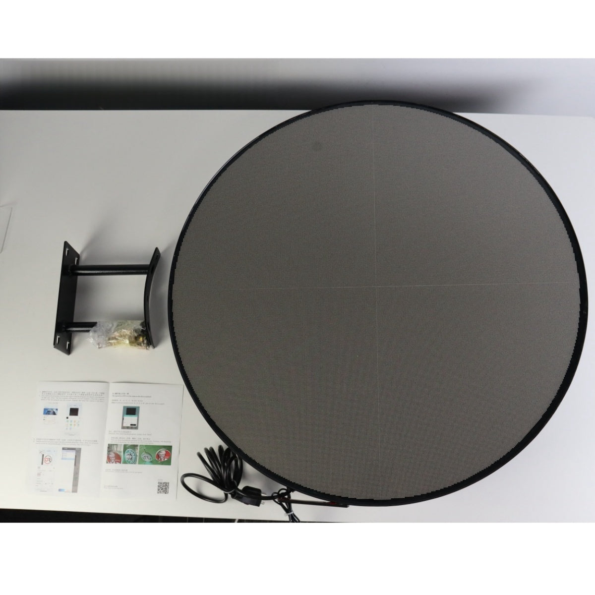 P1.86 50 cm (20 Zoll) Durchmesser Runde LED-Anzeige für den Außenbereich Hochauflösendes LED-Logo-Schild