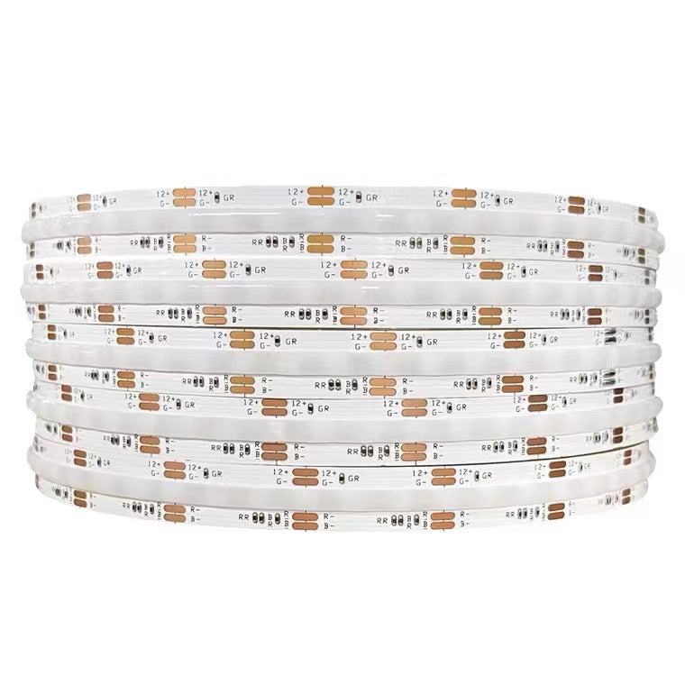 Bande LED multicolore FCOB 5 m, 576 LED/m, 14 W/m, 12 V, sans points, RVB