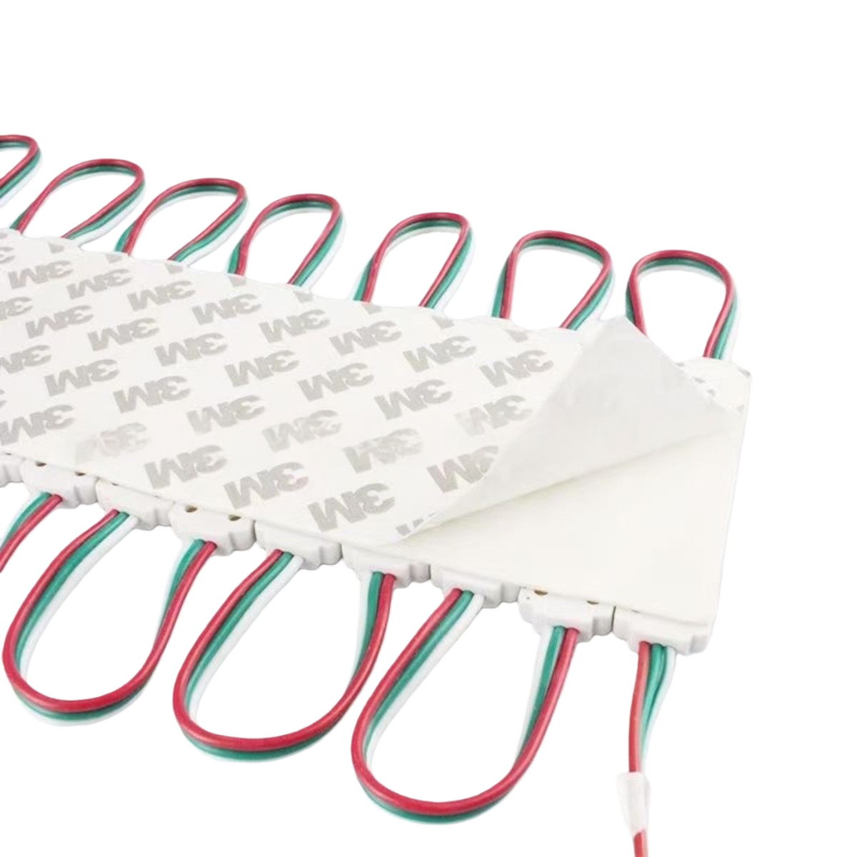 Lot de 20 modules d'éclairage LED RGB 5050 à 3 LED, 12 V, faisceau 160 °, étanche IP67, pour éclairage extérieur de vitrine