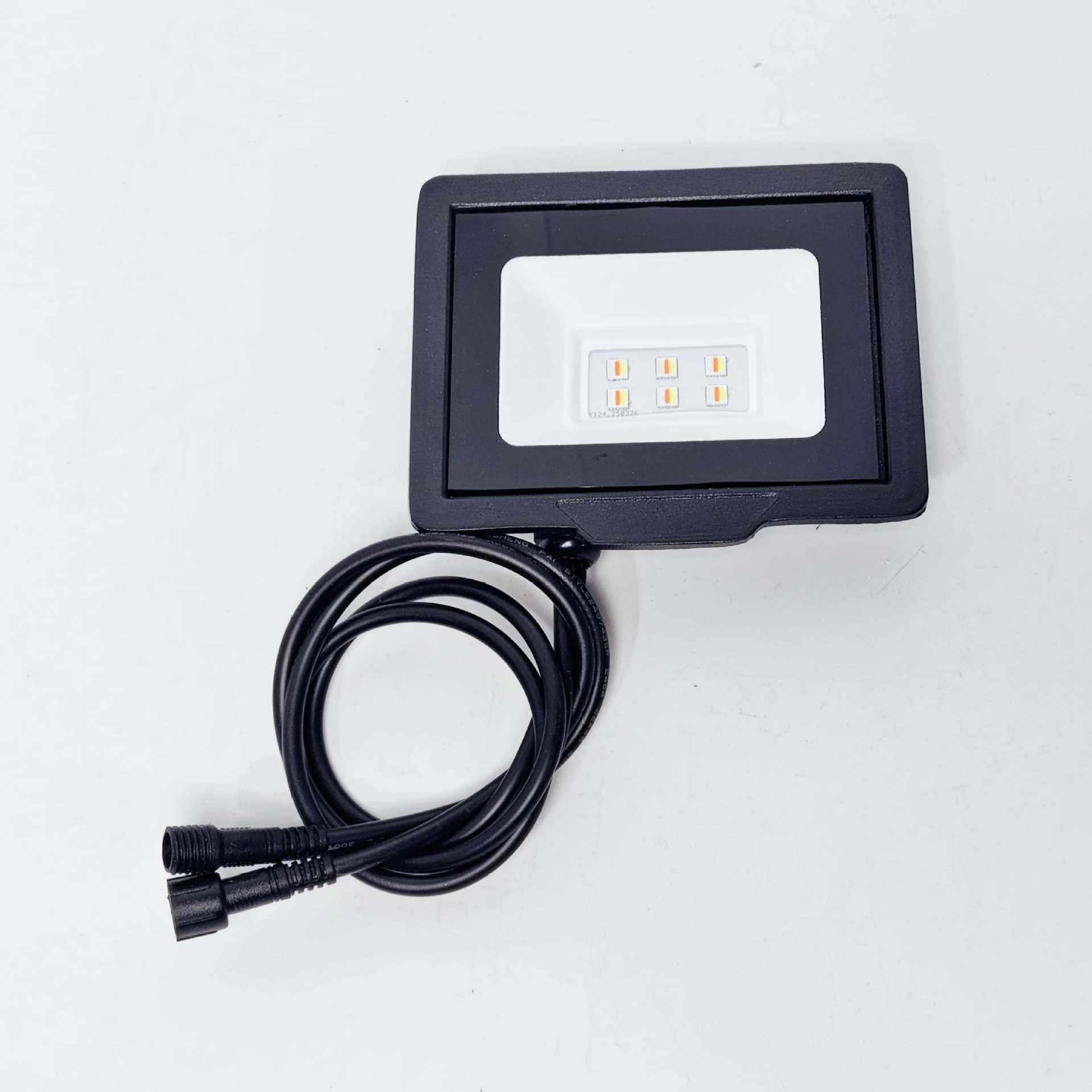 FL-IC Series SPI WS2811 RGBIC Addressable LED Flood Light – 10W - 50W | 24V DC | IP66 Waterproof Outdoor Landscape Light with Aluminum Housing & Tempered Glass | For Stage, Wall Wash & Architectural Lighting | Hardwired Connection (No Plug) | 2 / 10-Pack