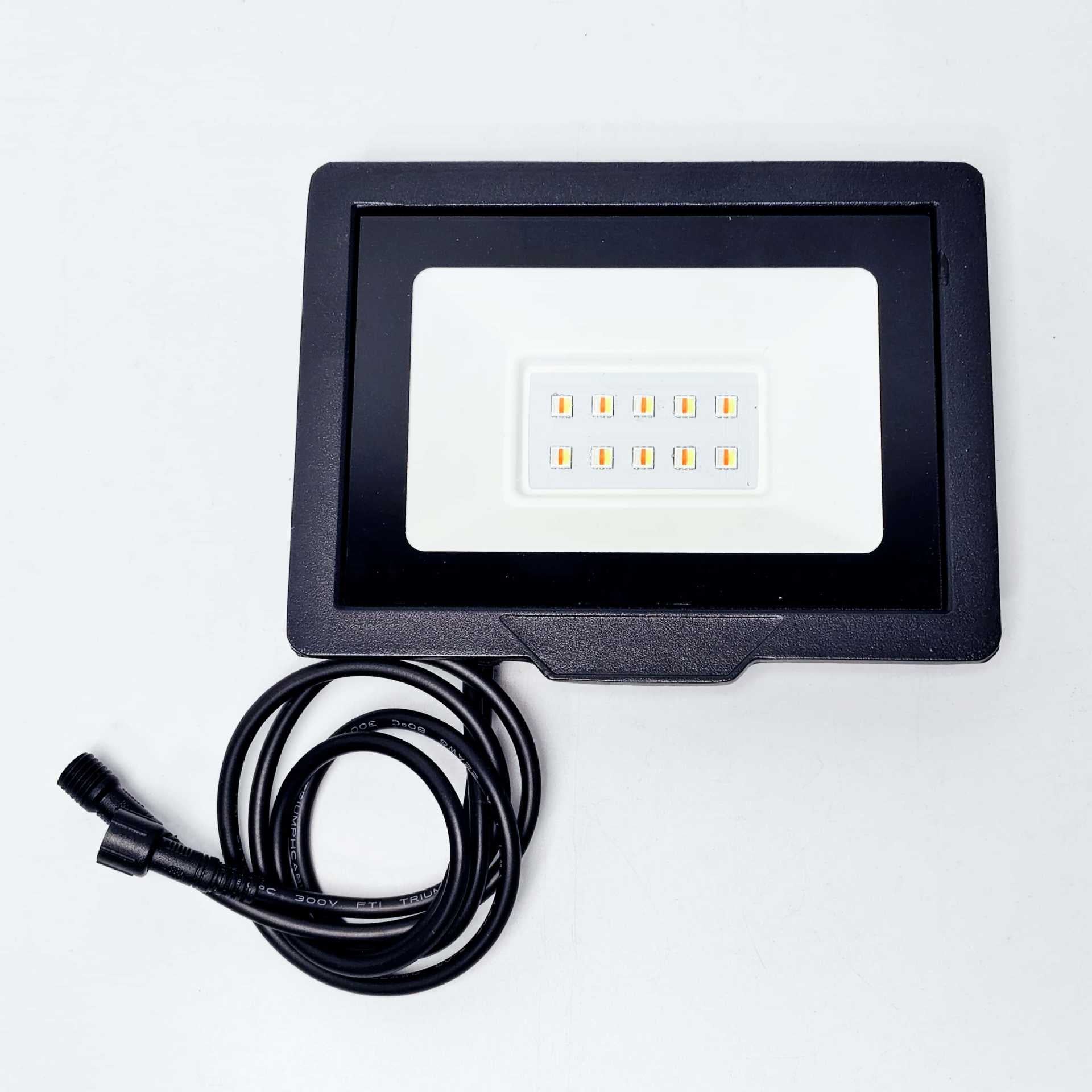 FL-IC Series SPI WS2811 RGBIC Addressable LED Flood Light – 10W - 50W | 24V DC | IP66 Waterproof Outdoor Landscape Light with Aluminum Housing & Tempered Glass | For Stage, Wall Wash & Architectural Lighting | Hardwired Connection (No Plug) | 2 / 10-Pack