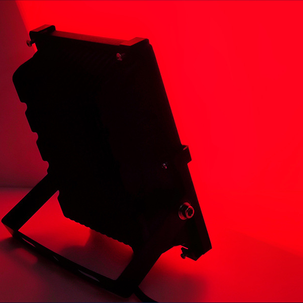 Projecteur LED RGB DMX512 100 W AC110-220 V, éclairage mural d'extérieur IP66, boîtier en aluminium noir, verre trempé, éclairage de sécurité haute luminosité, éclairage de tunnel, lampe de jardin, de paysage et de pelouse